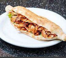 Шаурма куриная в лепешке 