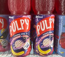 Напиток Pulpy клубника, банан, вкус пломбира