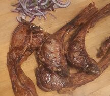 Шашлык из бараньей корейки
