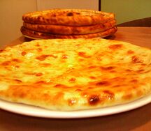 Осетинский пирог с сыром и зеленью