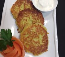 Драники картофельные с форелью