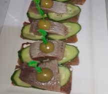 Гренки с селедочкой
