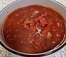 Борщ со свининой