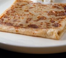 Блин домашний с начинкой из творога