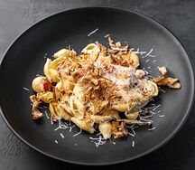 Конкилье с лососем