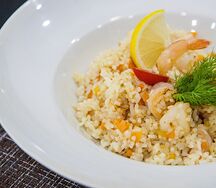 Рис с Креветками и овощами