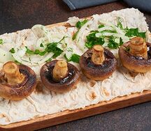 Шампиньоны кебаб