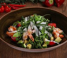 Салат Рукола с креветкой
