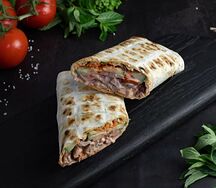 Шаурма на углях из курицы 