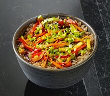 Вок с рисом и овощами