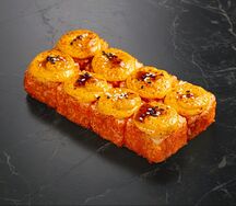Запеченный ролл с лососем