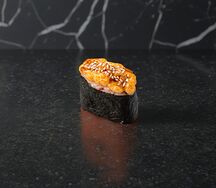 Запеченный с тигровой креветкой