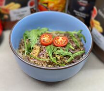 Гречка с белыми грибами