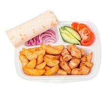Ланч-бокс с картофелем по-деревенски