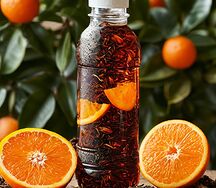 Черный чай с апельсином 