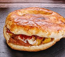 Шаурма в лепешке с курицей