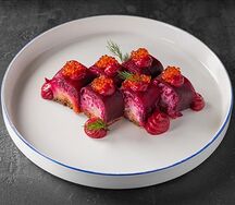 Японская шуба с красной икрой