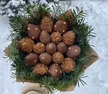 Букет из клубники с нобилисом 