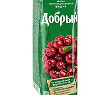 Сок Добрый Вишня, яблоко, черноплодная рябина