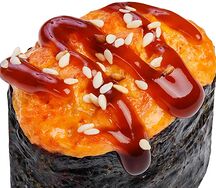 Запеченные суши с лососем