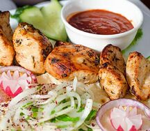 Шашлык из куриного филе