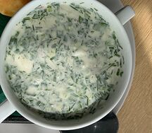 Окрошка с ветчиной