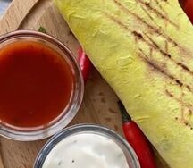 Шаурма сырная с курицей