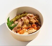Гречотто с курицей и беконом