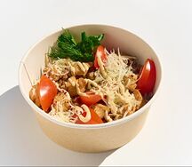 Гречотто с курицей Цезарь