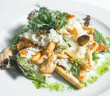 Ризотто с курицей и грибами