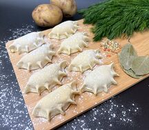 Вареники ручной лепки с картошкой