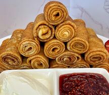 Блины с картофелем и сыром
