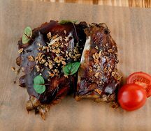 Свиные ребра в глазури BBQ