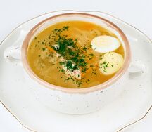 Куриный суп с домашней лапшой