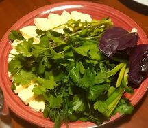 Зелень и сыр