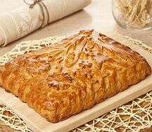 Пирог с капустой и курицей