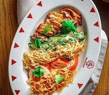 Салат с копченой курицей