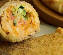 Шаурма в кляре с сыром 