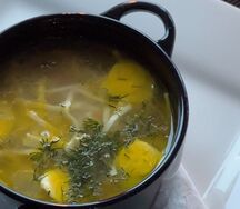 Суп лапша с курицей