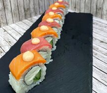 Ролл Дуэт с тунцом и лососем 