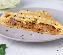 Пирог с говядиной и капустой 1 кг