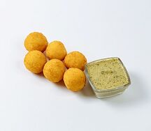 Сырные шарики с ветчиной