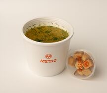 Бульон куриный с сухариками
