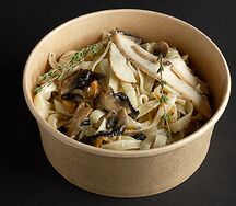 Тальятелле с грибами и куриной грудкой