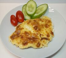 Отбивная из свинины с овощами