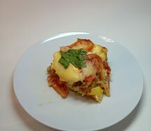 Запеканка с картофелем и рыбным фаршем
