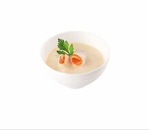 Крем-суп с копченой курицей