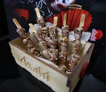 Якинику (куриные сердечки)