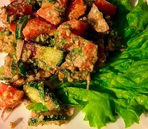 Салат по-кавказски с орехом