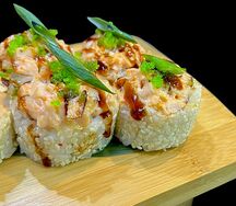 Запеченный ролл с курицей